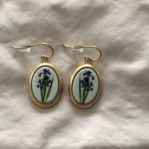 Ken Kantro - Iris Gold plated earrings